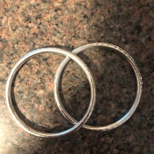 Silpada Hammered Bangles